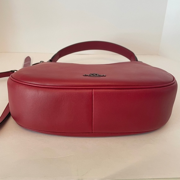 Coach Nomad Glovetanned Leather Lined Cherry Red 54446 Crossbody Bag - Picture 6 of 12